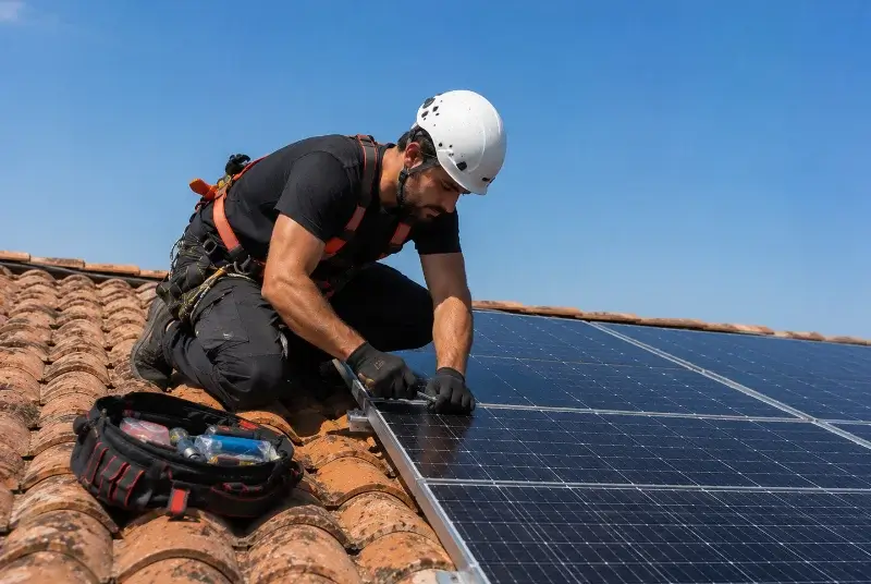 Maintenance et monitoring de panneaux solaires à Boeschepe